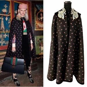 Gucci Floral Printed Dragon Cape 42 US Medium